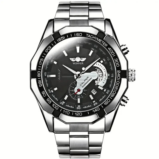 Men's Skeleton Mechanical Watch – Stylish, Automatic, Battery-Free