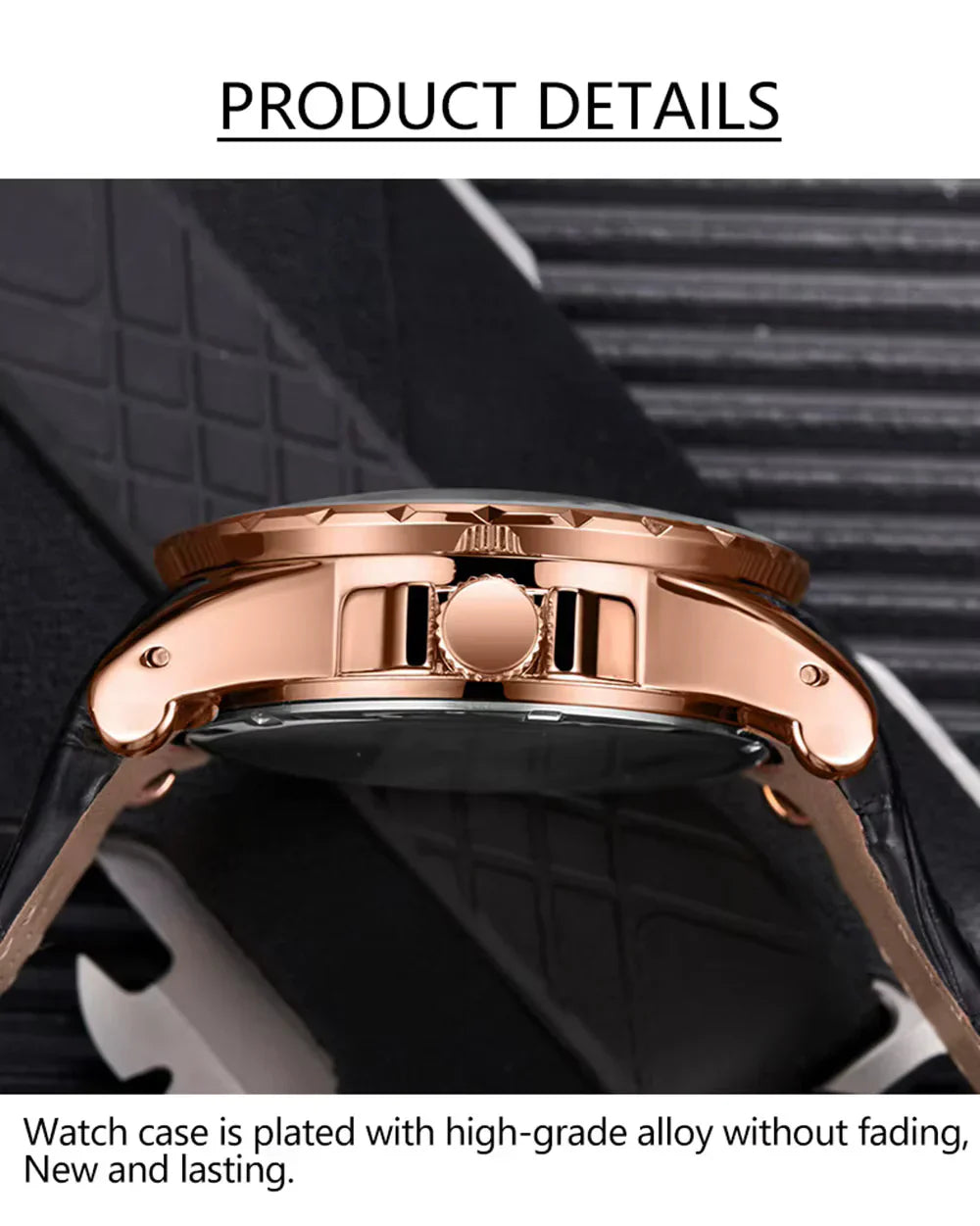 ONOLA 3809 Men's Luxury Gold Quartz Watch – Elegant Design, Waterproof