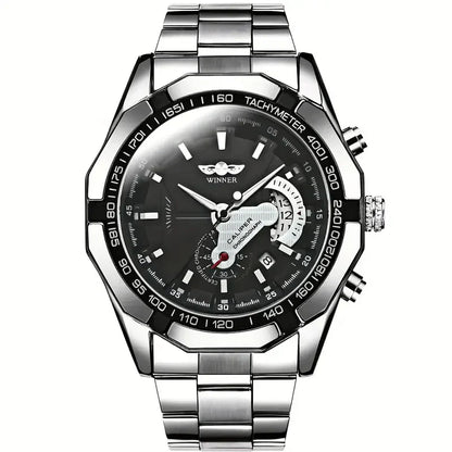 Men's Skeleton Mechanical Watch – Stylish, Automatic, Battery-Free