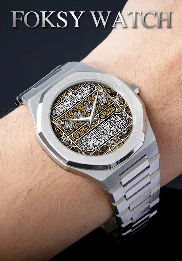 Hot Selling Stainless Steel Japanese Quartz Men Arabic Number Watch