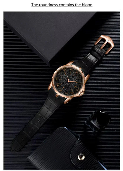 ONOLA 3809 Men's Luxury Gold Quartz Watch – Elegant Design, Waterproof