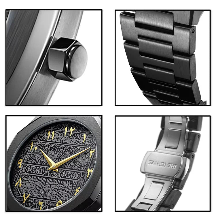 Hot Selling Stainless Steel Japanese Quartz Men Arabic Number Watch