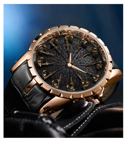 ONOLA 3809 Men's Luxury Gold Quartz Watch – Elegant Design, Waterproof