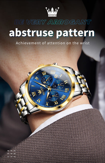 OLEVS Stainless Steel Chronograph Men's Watch