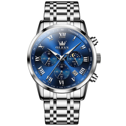 OLEVS Stainless Steel Chronograph Men's Watch