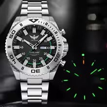 Yelang V1035 44mm men’s dive watch, kinetic, 100m waterproof, luminous, sapphire.